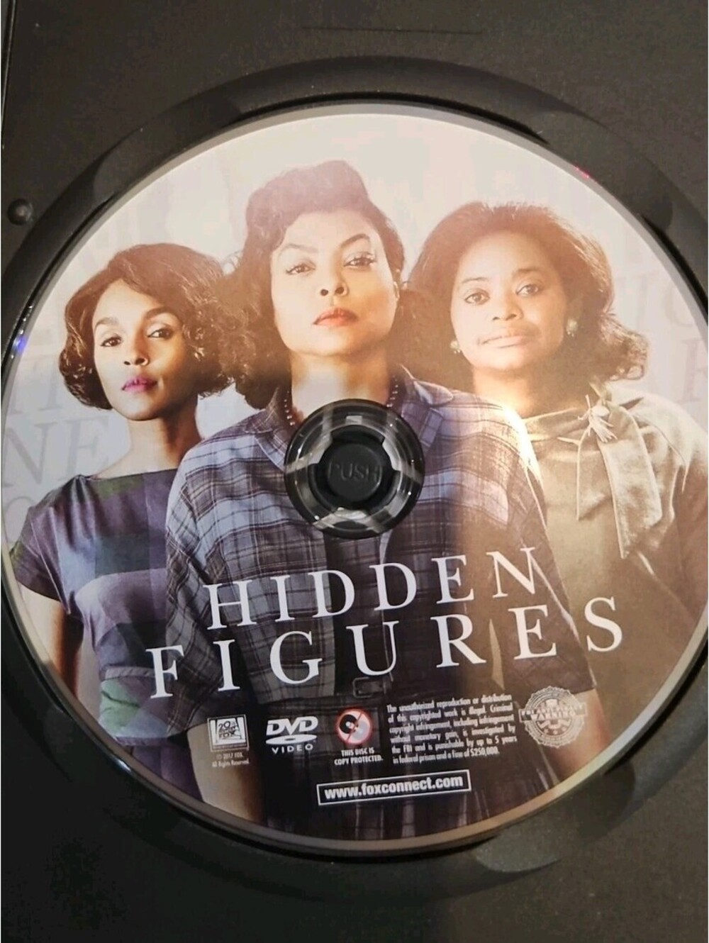 Hidden Figures (DVD, 2016) Disc Only. Tested